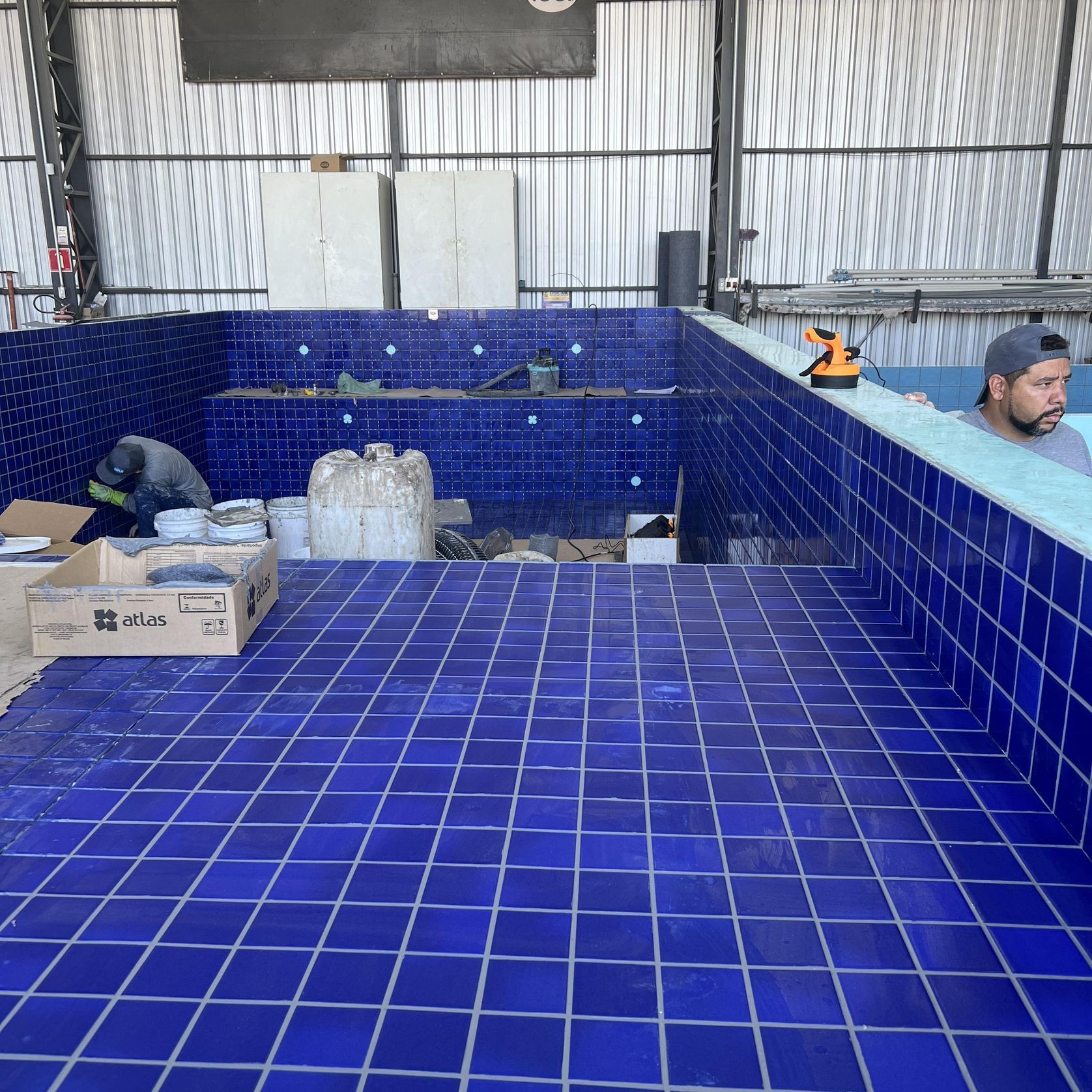 Fes Blue 9.0m x 4.0m Swimming pool with tanning ledge gallery detail image