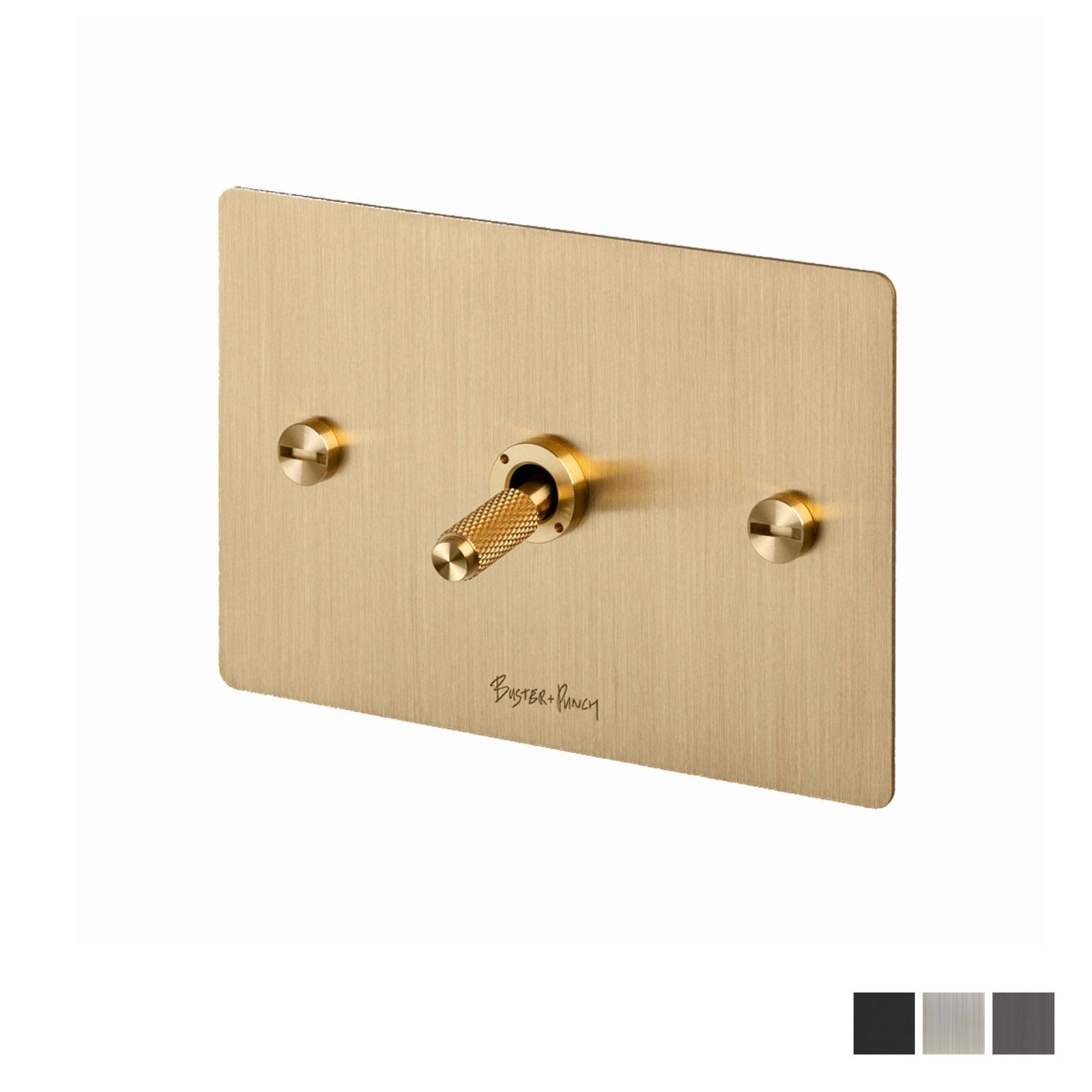 Buster and Punch 1G Toggle Switch Solid Metal Flatplate gallery detail image