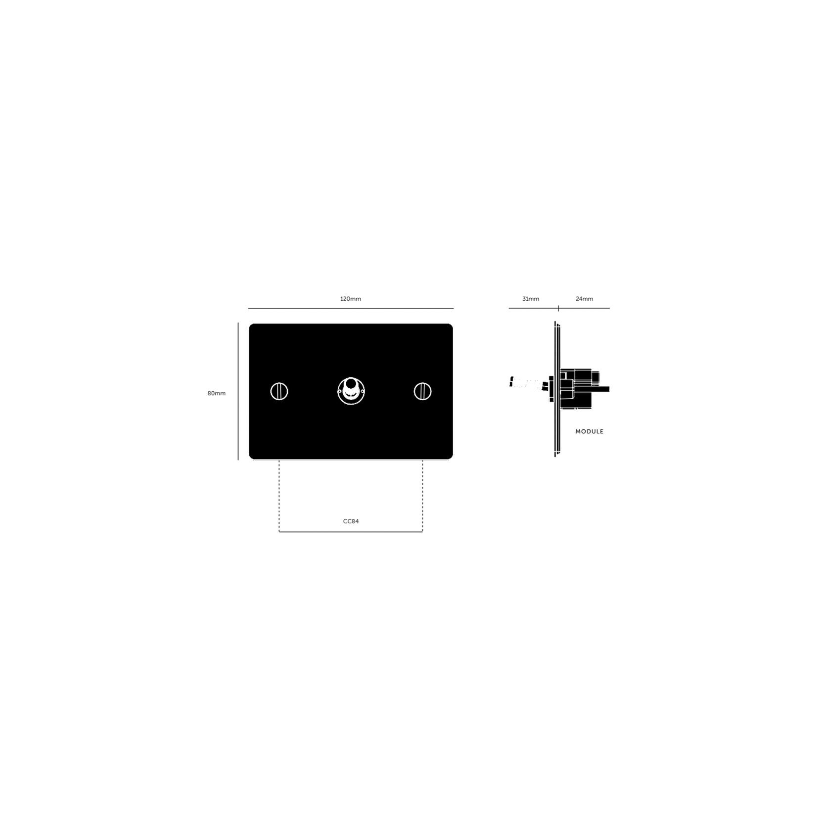 Buster and Punch 1G Toggle Switch Solid Metal Flatplate gallery detail image