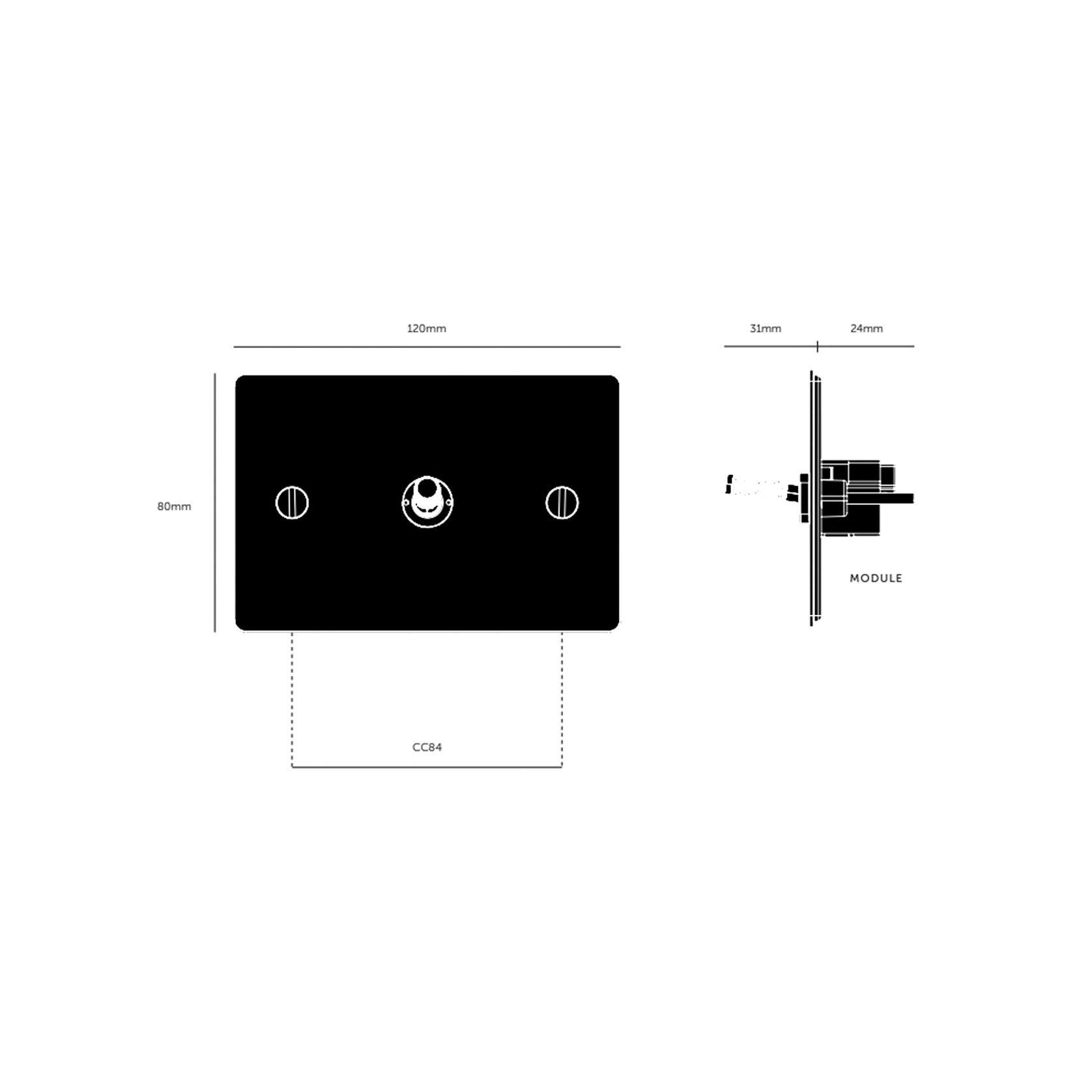 Buster and Punch 1G Toggle Switch Solid Metal Flatplate gallery detail image