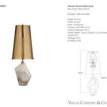 Kelly Wearstler Halcyon Accent Table Lamp gallery detail image