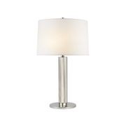 Barrett Medium Knurled Table Lamp – Nickel gallery detail image