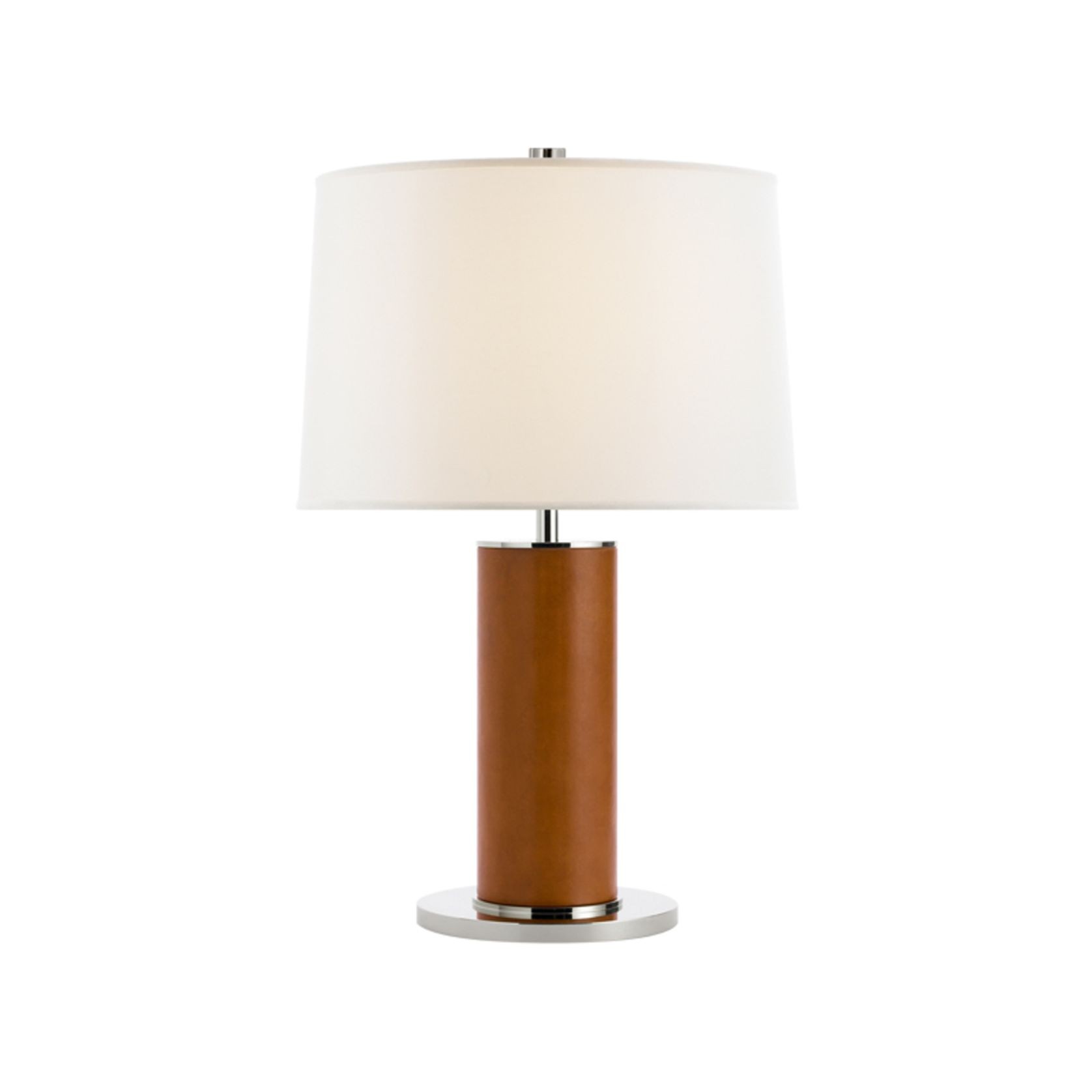 Beckford Leather Table Lamp – Saddle gallery detail image