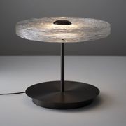 Goddess LED Glass Table Lamp in Aged Brushed Nickel gallery detail image