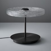 Goddess LED Glass Table Lamp in Aged Brushed Nickel gallery detail image
