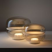 Calda LED Glass Table Lamp - Small in Cognac gallery detail image