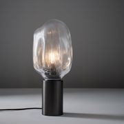 Veluto 1 Light Glass Table Lamp in Brushed Gunmetal gallery detail image