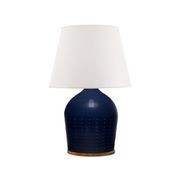 Halifax Large Table Lamp – Blue gallery detail image