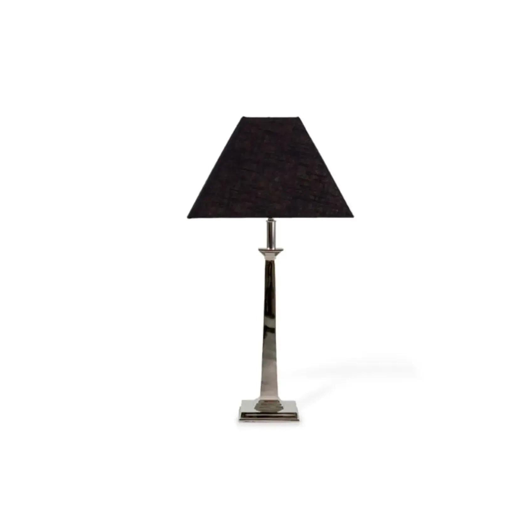 Pavilion Table Lamp - Nickel - 41Cm Black Shade gallery detail image