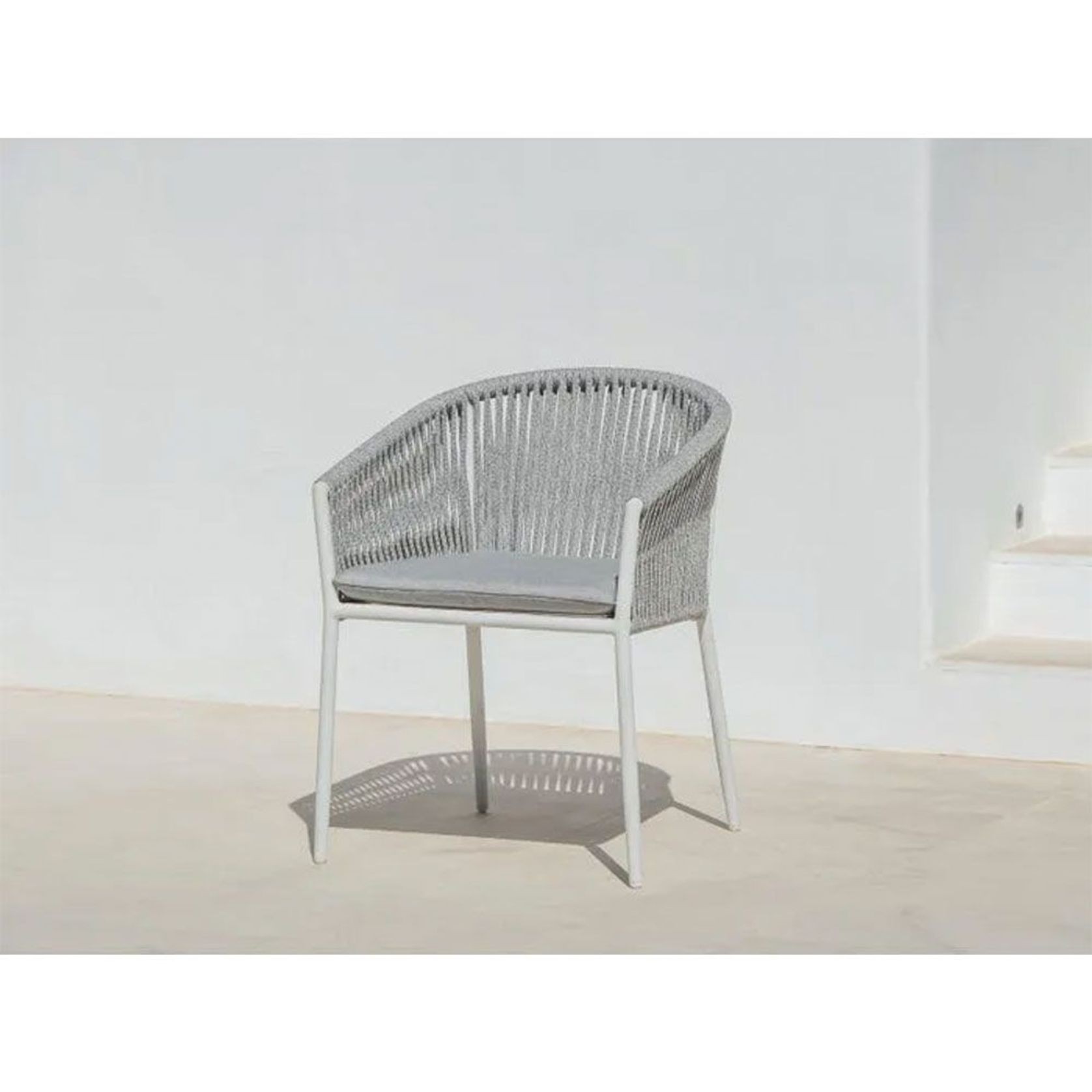 Adele Ceramic Outdoor table with 8x Gizella Chairs gallery detail image