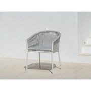 Adele Ceramic Outdoor table with 8x Gizella Chairs gallery detail image