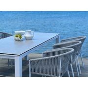 Adele Ceramic Outdoor table with 8x Gizella Chairs gallery detail image