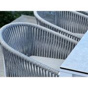 Adele Ceramic Outdoor table with 8x Gizella Chairs gallery detail image