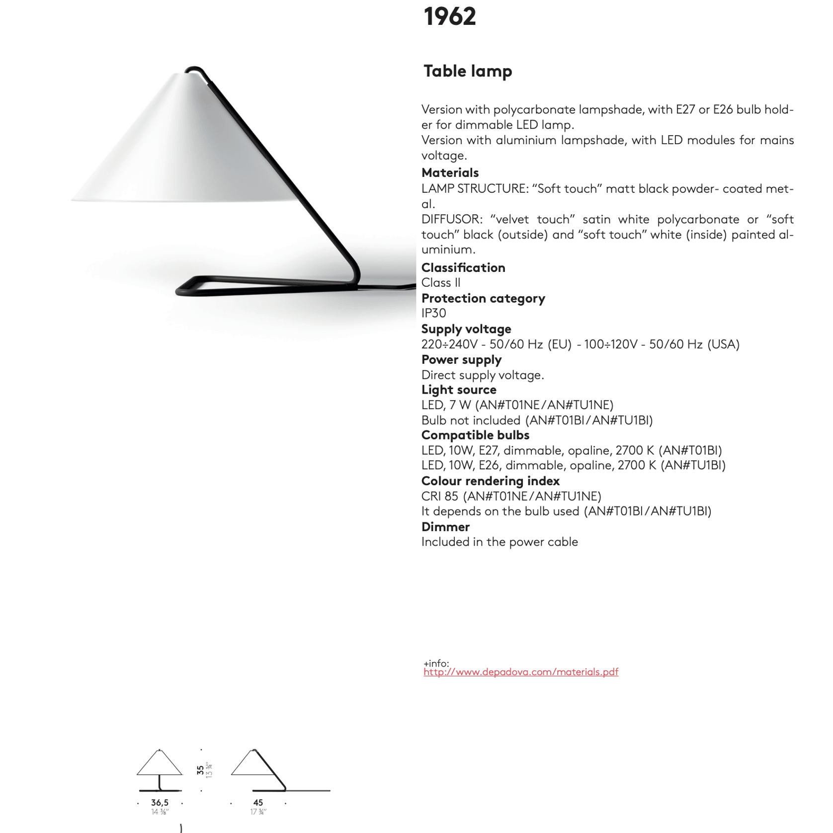 Anna Lamp by DePadova gallery detail image