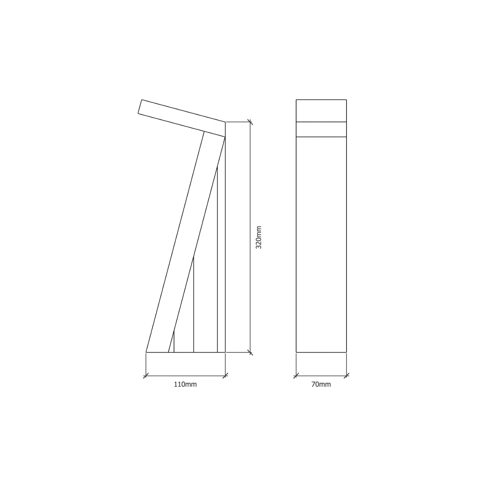 Slant Timber Desk Lamp gallery detail image
