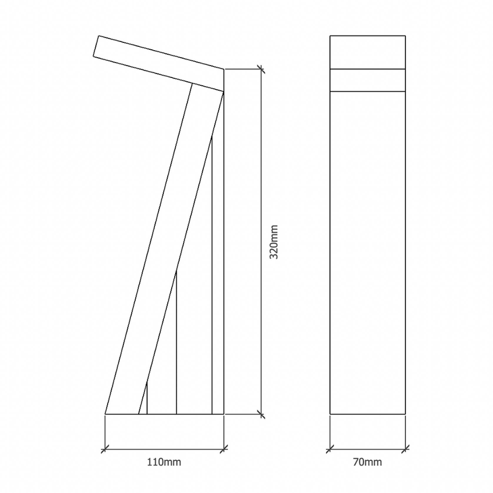 Slant Timber Desk Lamp gallery detail image