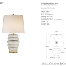 Kelly Wearstler Phoebe Stacked Table Lamp gallery detail image