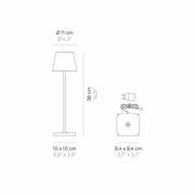 Poldina Metallic Table Lamp gallery detail image