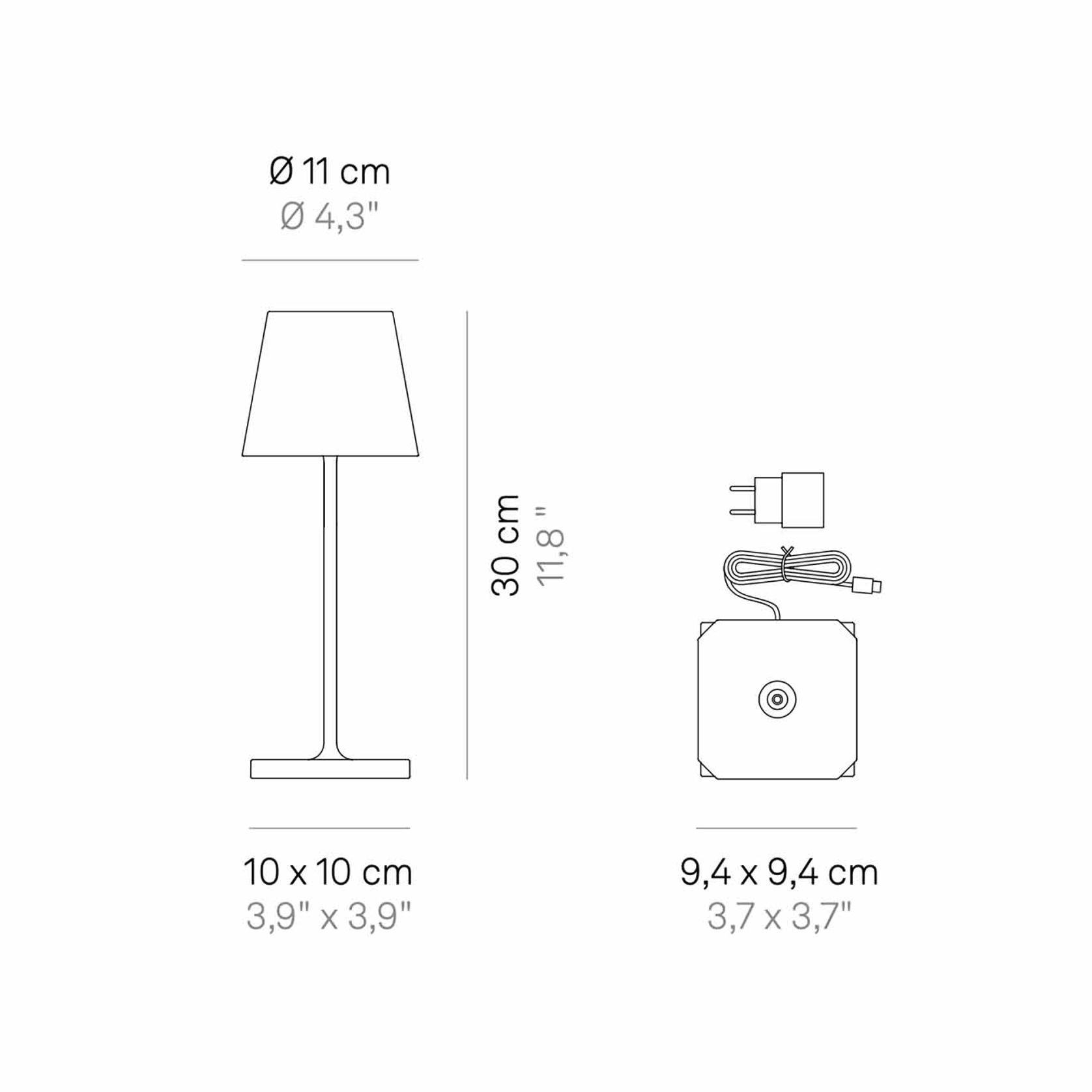 Poldina Mini Metallic Table Lamp gallery detail image