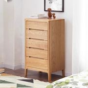 Seattle Natural Solid Oak 5 Drawers Tall Boy gallery detail image