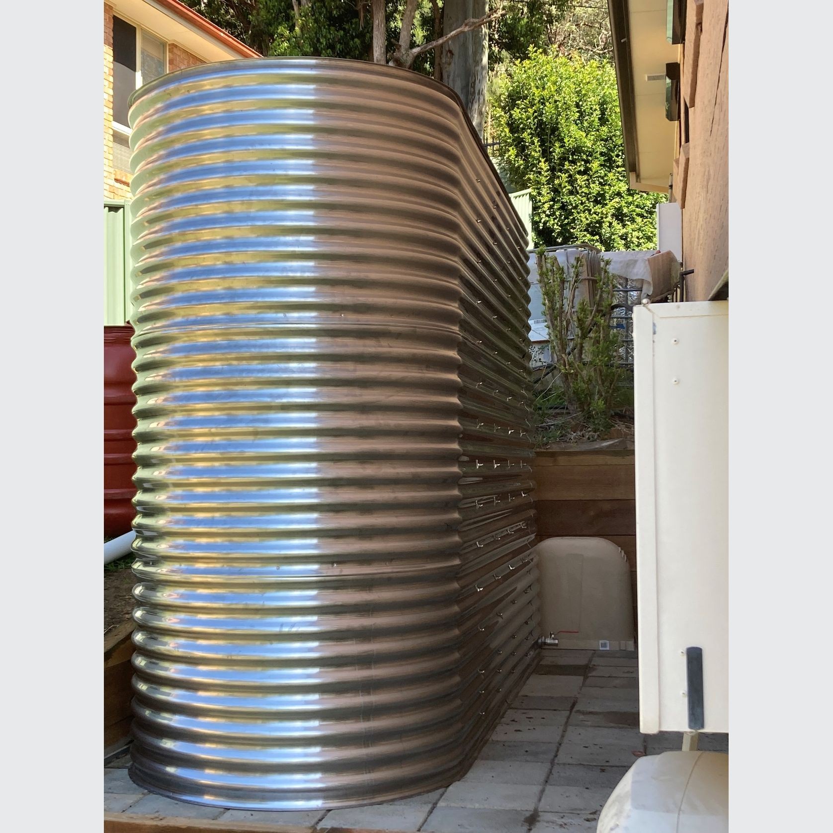 8K - 10K Litre Slimline 304 Grade Stainless Water Tank gallery detail image