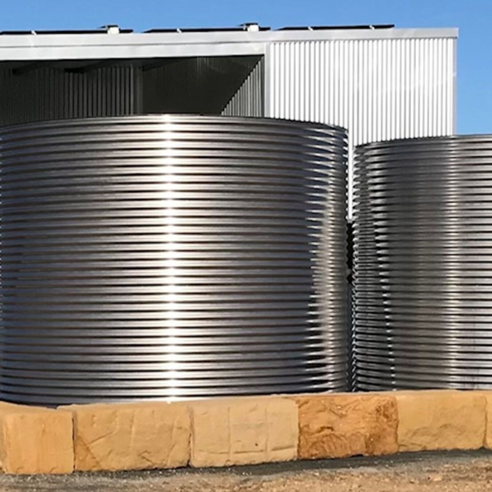 20000-30000 Litre Round 304-Grade Stainless Water Tank gallery detail image
