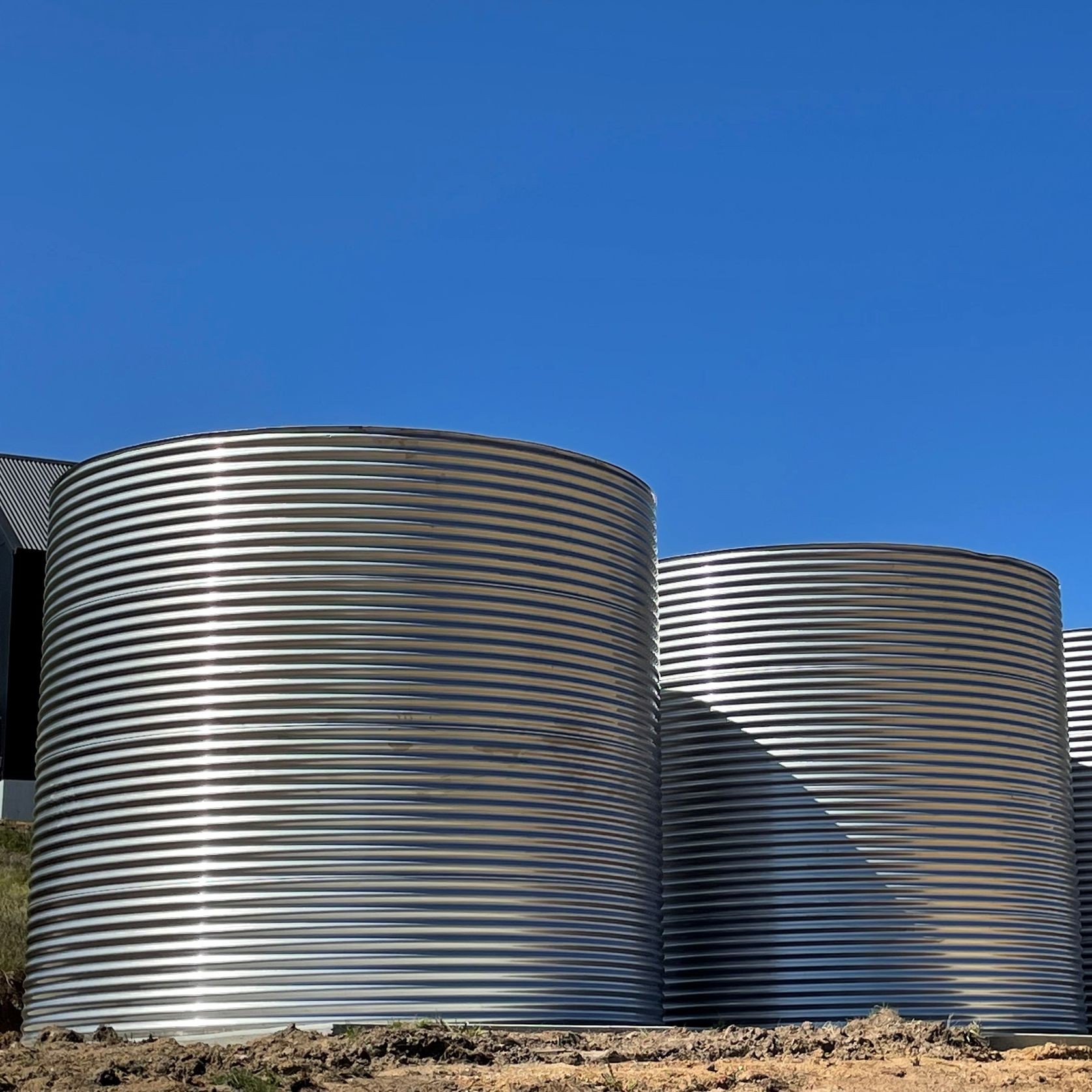 10000-20000 Litre Round 304-Grade Stainless Water Tank gallery detail image