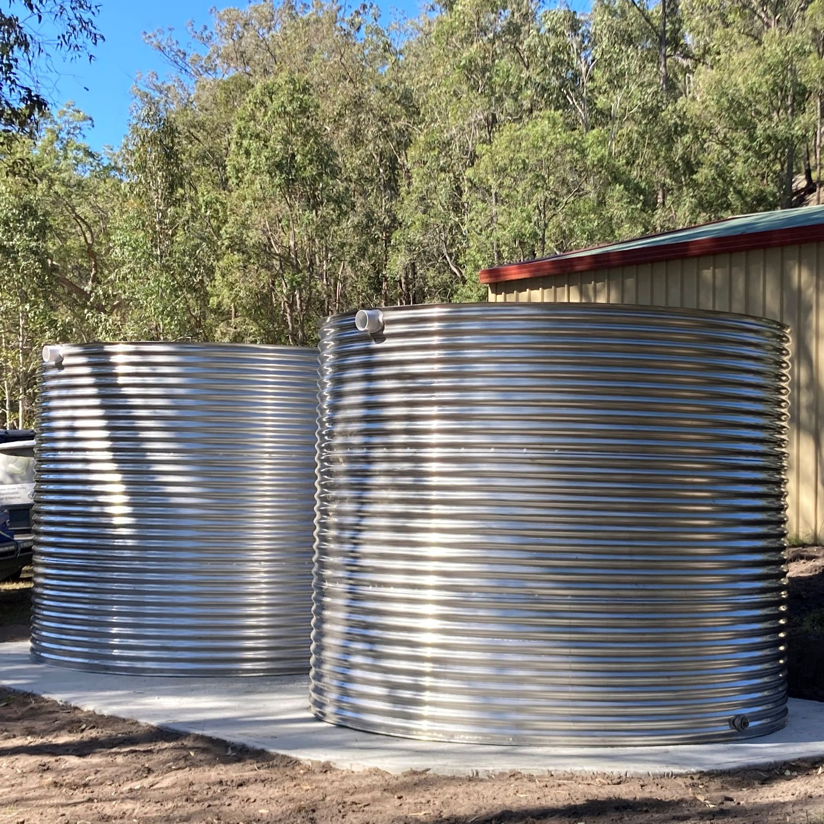 10000-20000 Litre Round 304-Grade Stainless Water Tank gallery detail image