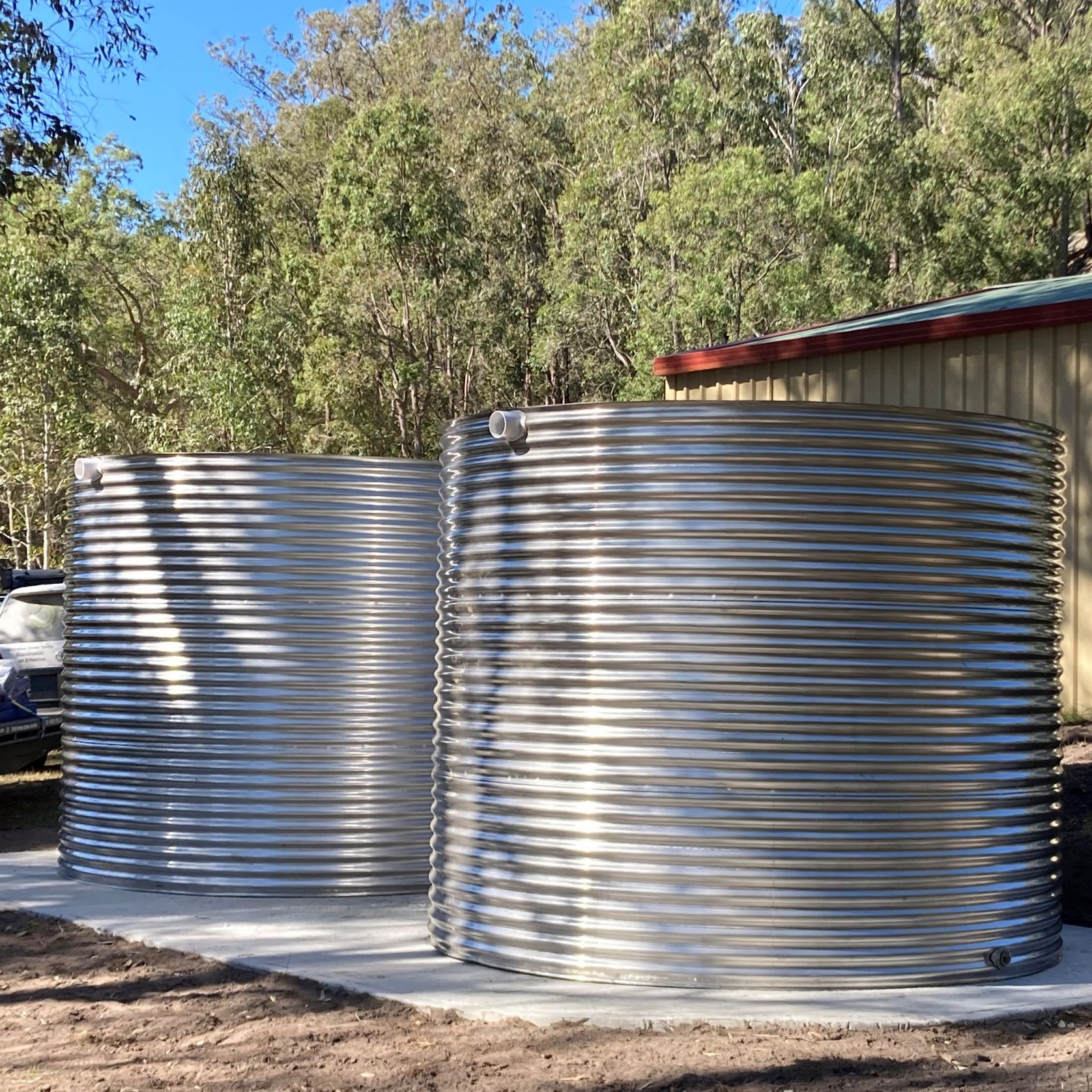 2,000-3,000 Litre Round 304-Grade Stainless Water Tank gallery detail image