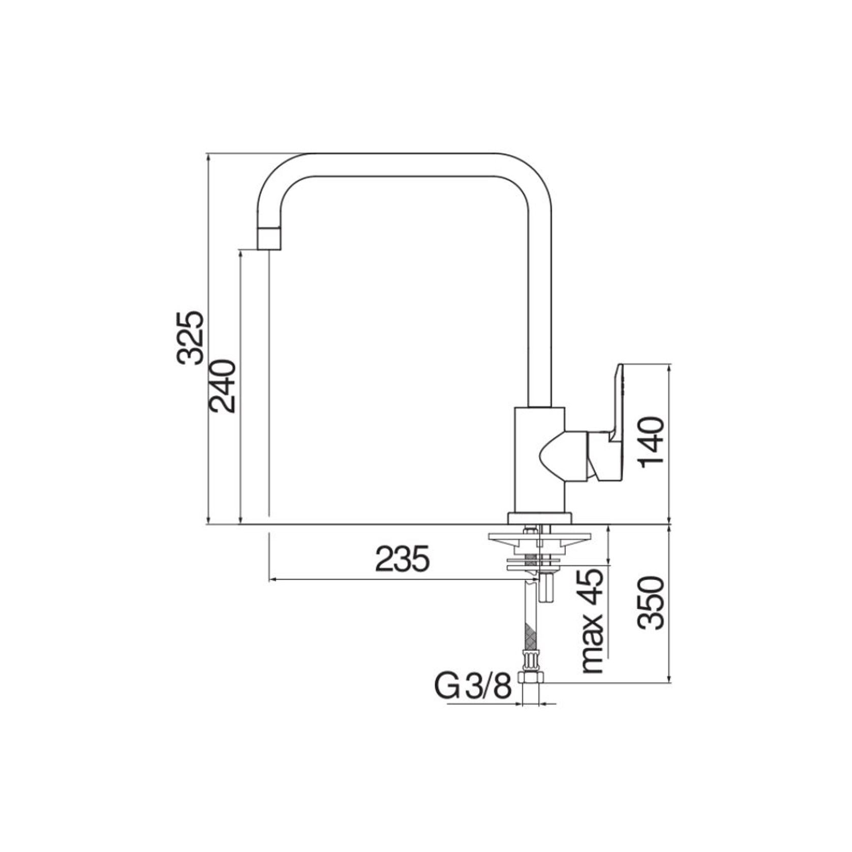 Nobili Premium "New Road" Kitchen Tap - RD00134CR gallery detail image