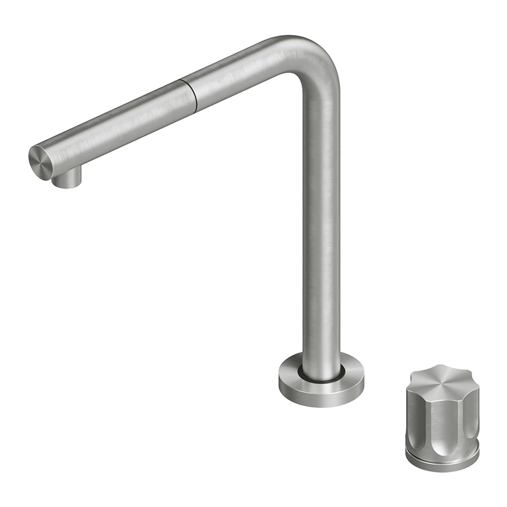 QUADRO Height Adjustable Kitchen Tap with Pull Out Spray gallery detail image
