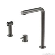 Buddy 3 Hole Kitchen Mixer With Rinse Spray gallery detail image