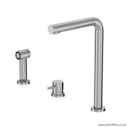 Buddy 3 Hole Kitchen Mixer With Rinse Spray gallery detail image