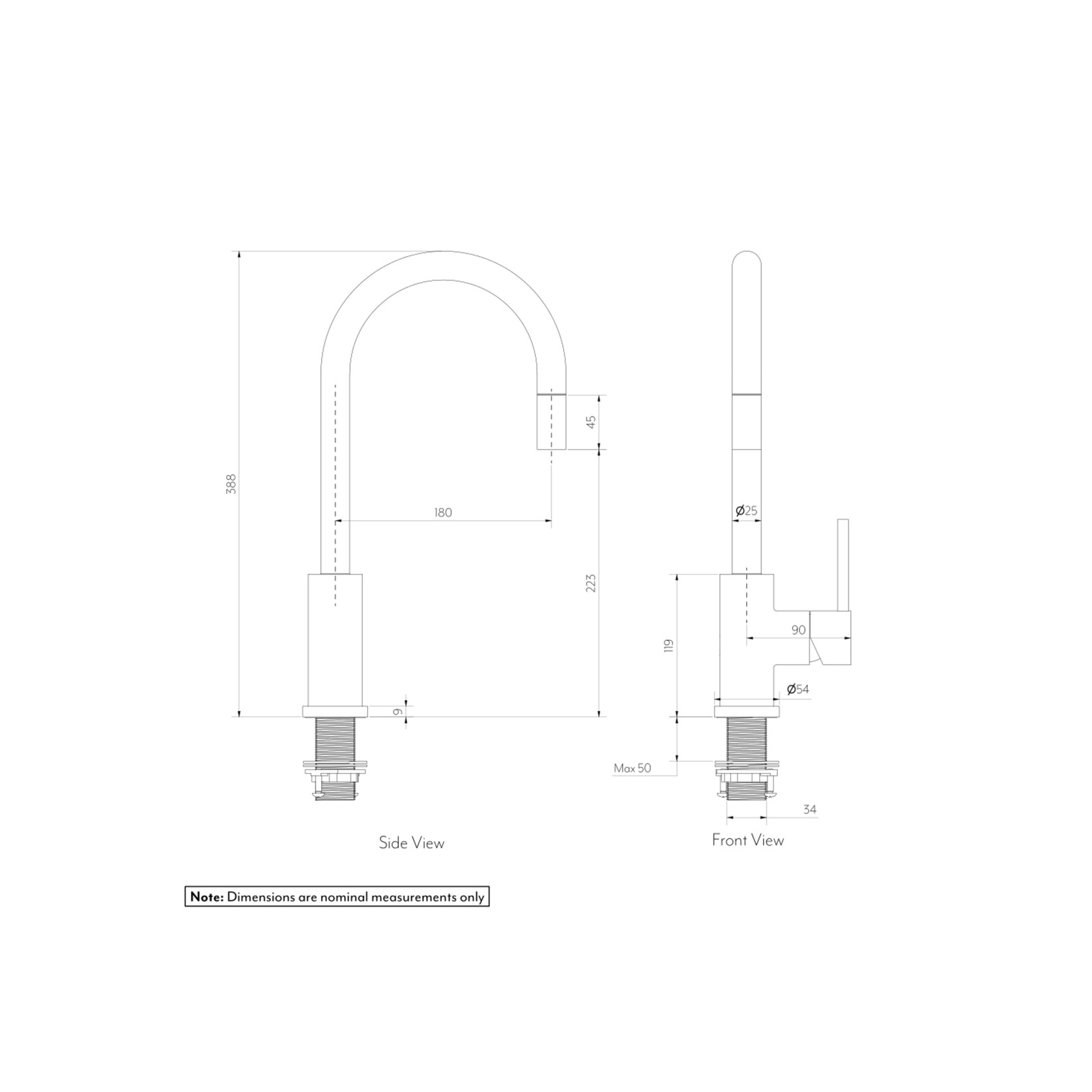 Elysian Commercial Pull-Out Kitchen Mixer gallery detail image