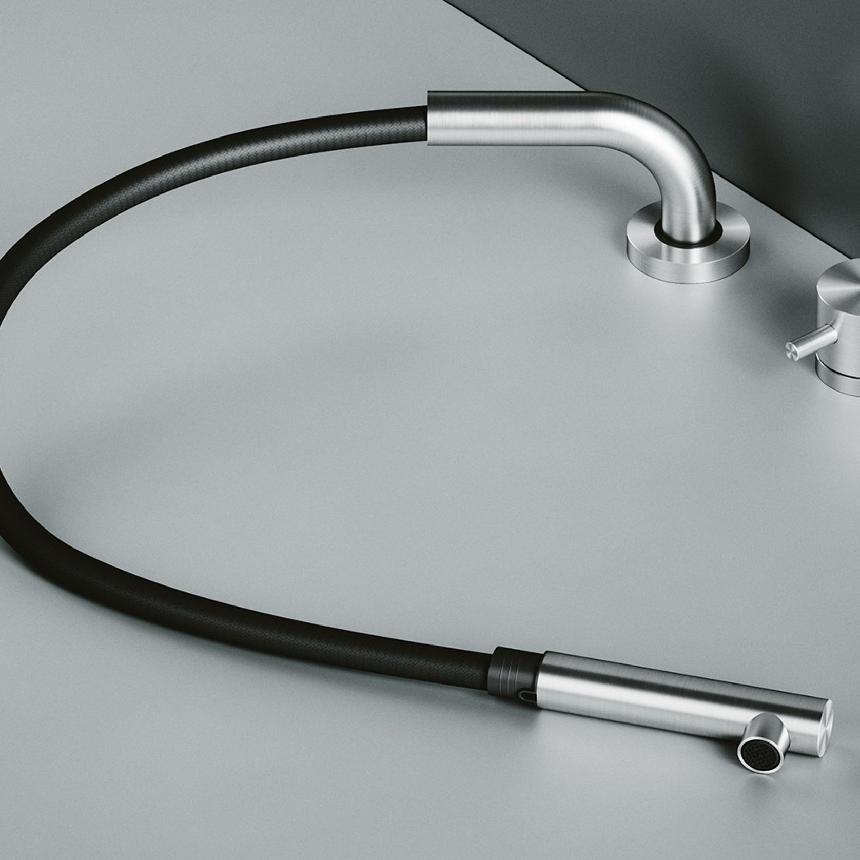 QUADRO Height Adjustable Kitchen Tap with Pull Out Spray gallery detail image