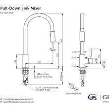 Alfresco Pull Down Sink Mixer gallery detail image