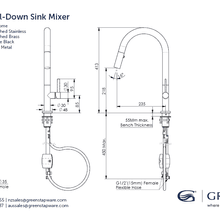 Luxe Pull Down Sink Mixer gallery detail image