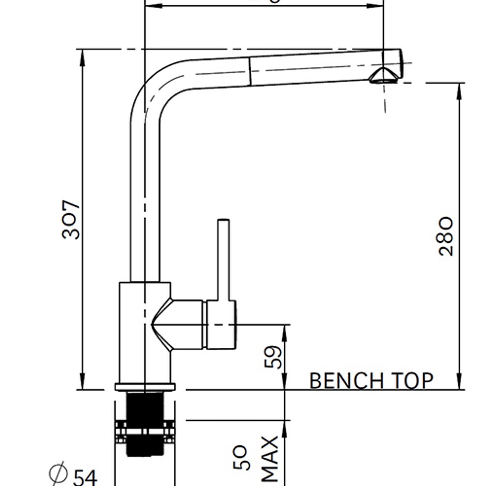 Minimalist Metro Pull Out Sink Mixer gallery detail image