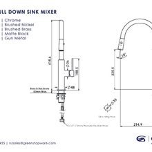 Maci Pull Down Sink Mixer gallery detail image