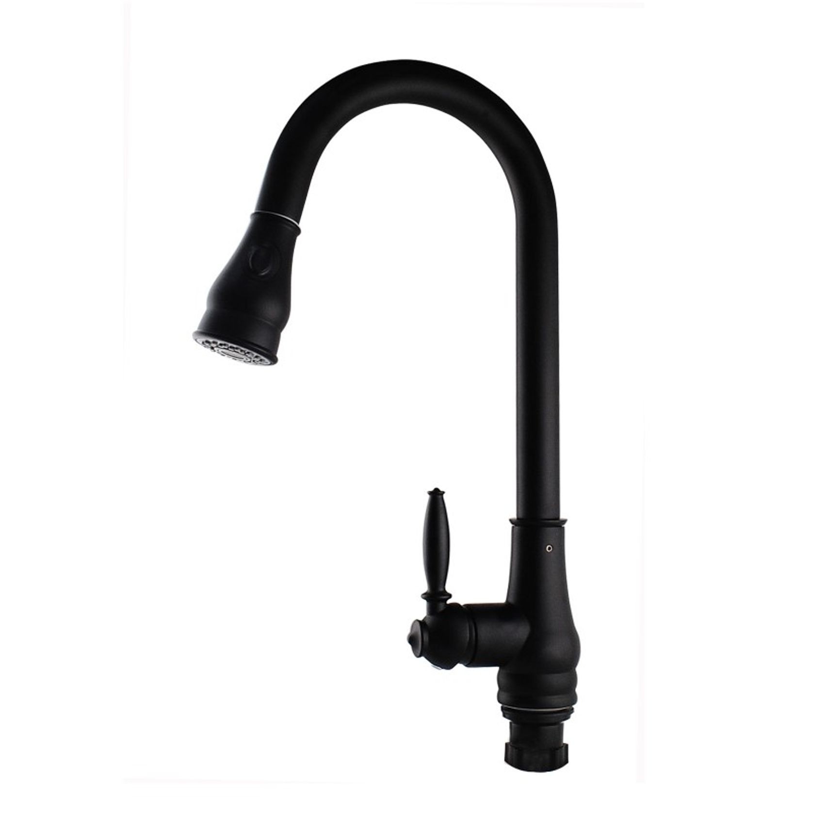 Pull Out Kitchen Mixer Matte Black gallery detail image