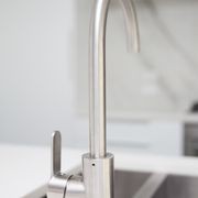 Stainless Gooseneck Pull Out Sink Mixer with Cold Start gallery detail image