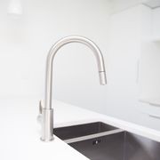 Stainless Gooseneck Pull Out Sink Mixer - Cold Start gallery detail image