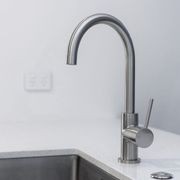 Gooseneck Swivel Mixer CLAS31 Brushed Nickel gallery detail image