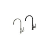 Gooseneck Swivel Mixer Clas31 Brushed Nickel  gallery detail image