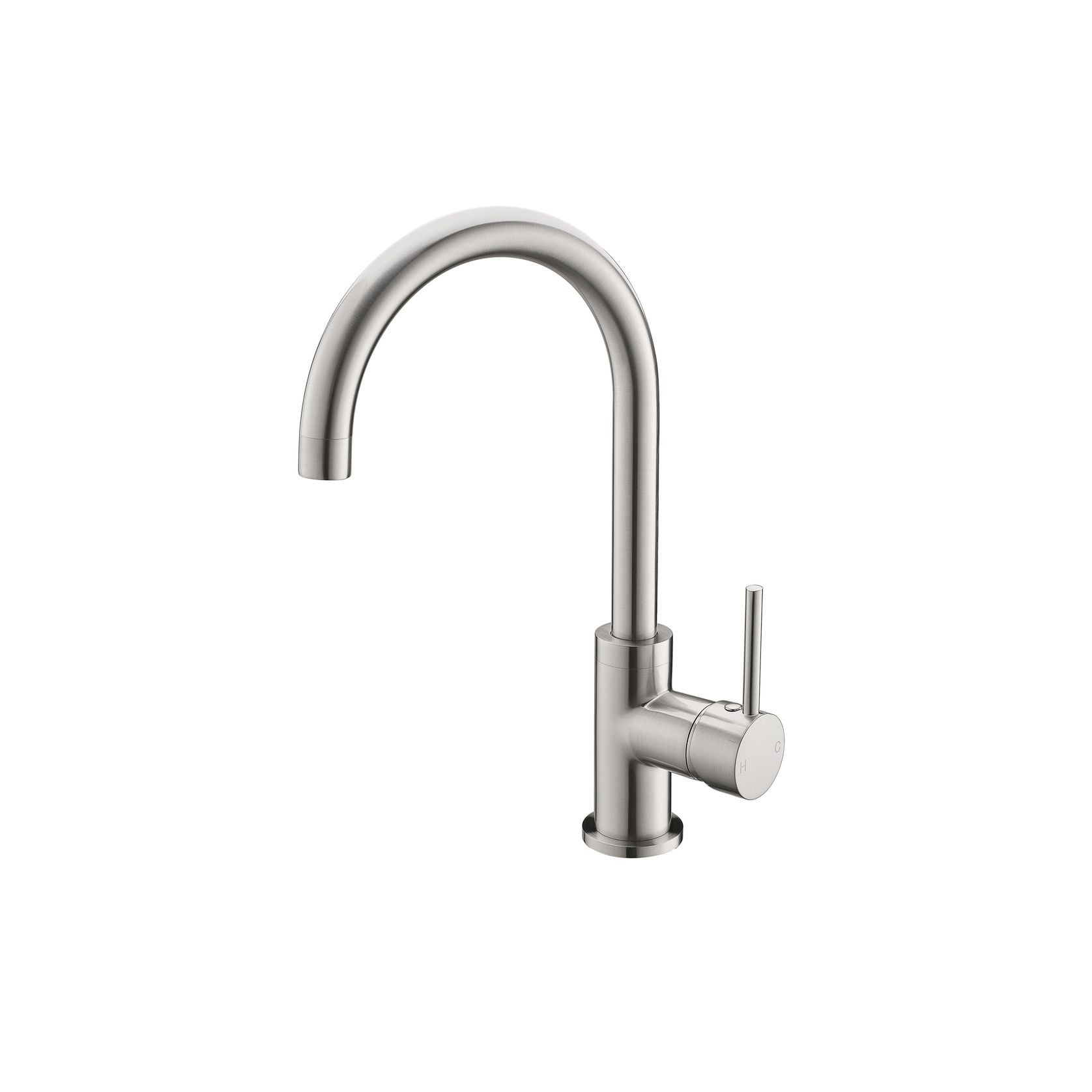 Gooseneck Swivel Mixer Clas31 Brushed Nickel  gallery detail image