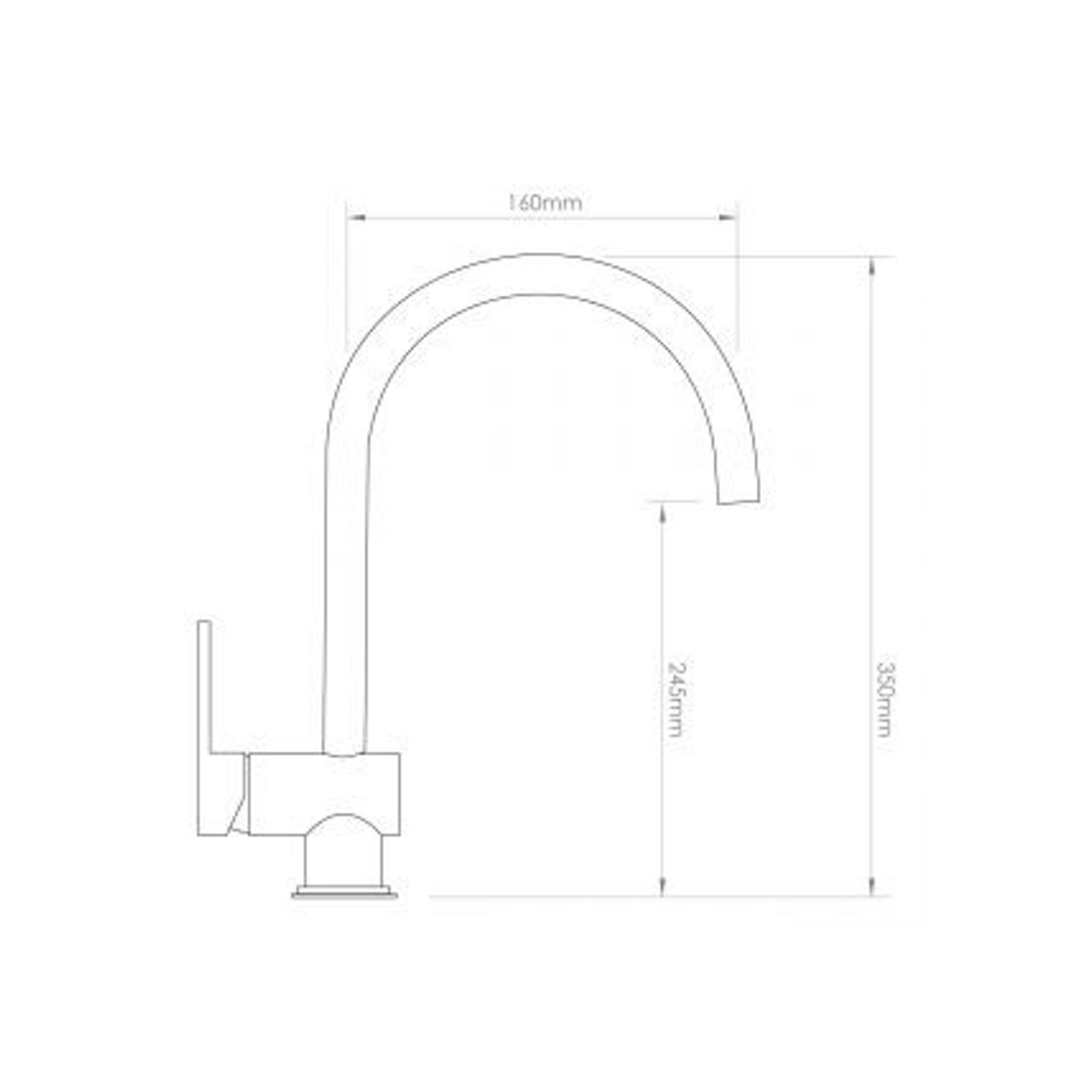 Voda Hi Rise Gooseneck Sink Mixer gallery detail image