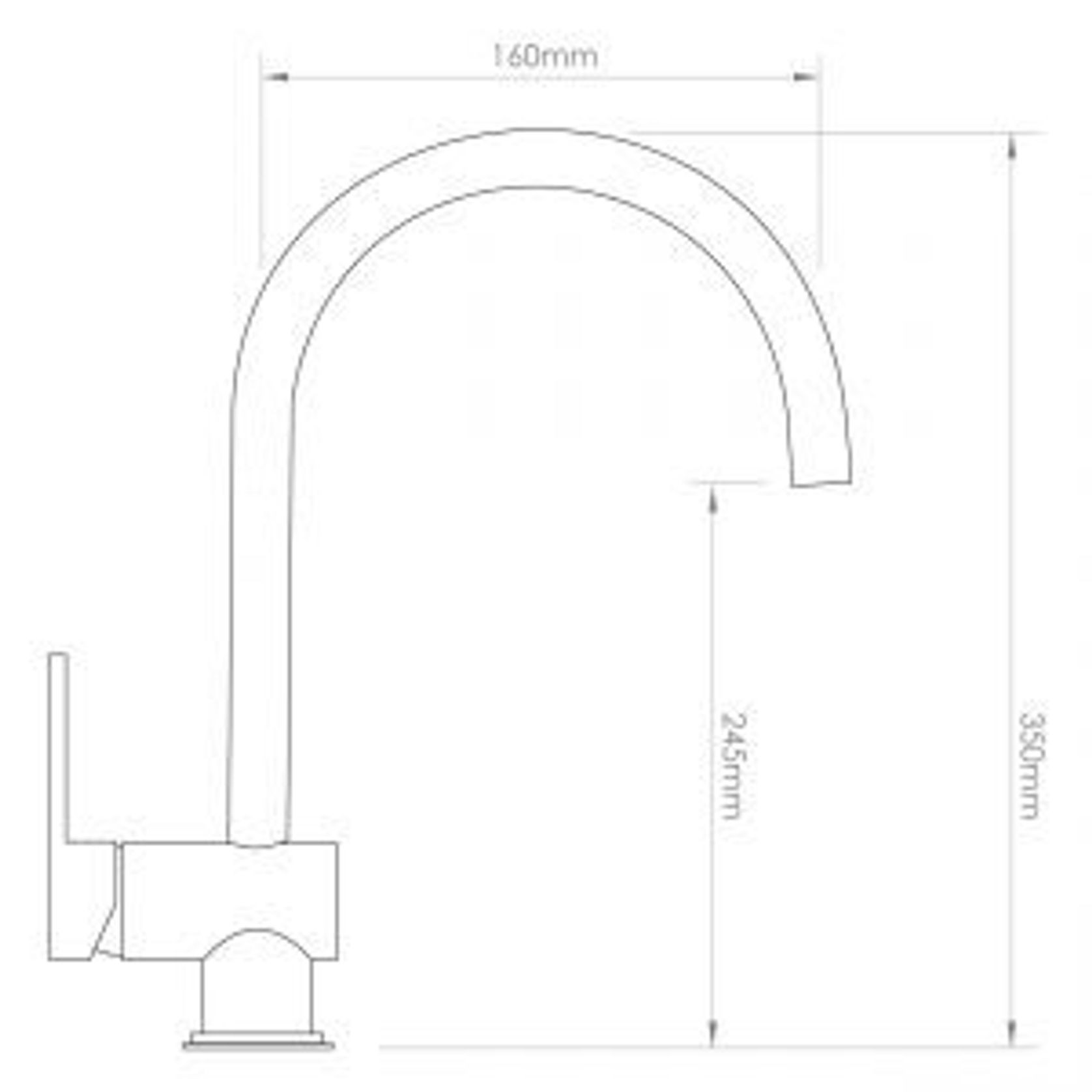 Voda Hi Rise Gooseneck Sink Mixer gallery detail image