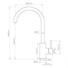 Stainless Minimal Gooseneck Sink Mixer gallery detail image