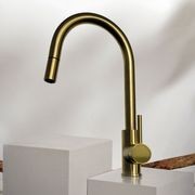 Voda Gooseneck Pull Out Sink Mixer with Cold Start gallery detail image