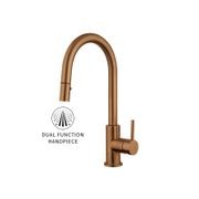 Voda Gooseneck Pull Out Sink Mixer with Cold Start gallery detail image